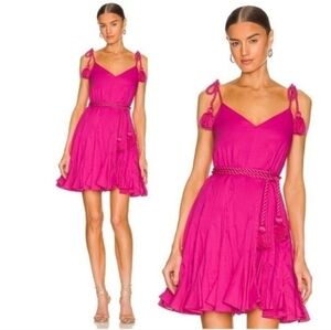 Rhode Casey hot pink mini dress NWT sz l